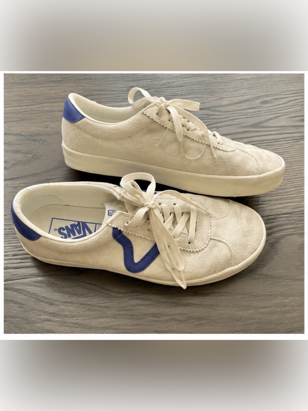 Vans Sport Low Retro Surf Skate Sneakers Blue Suede Men’s 8